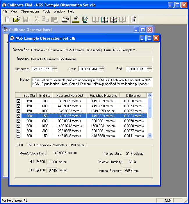 EDM Calibration Program